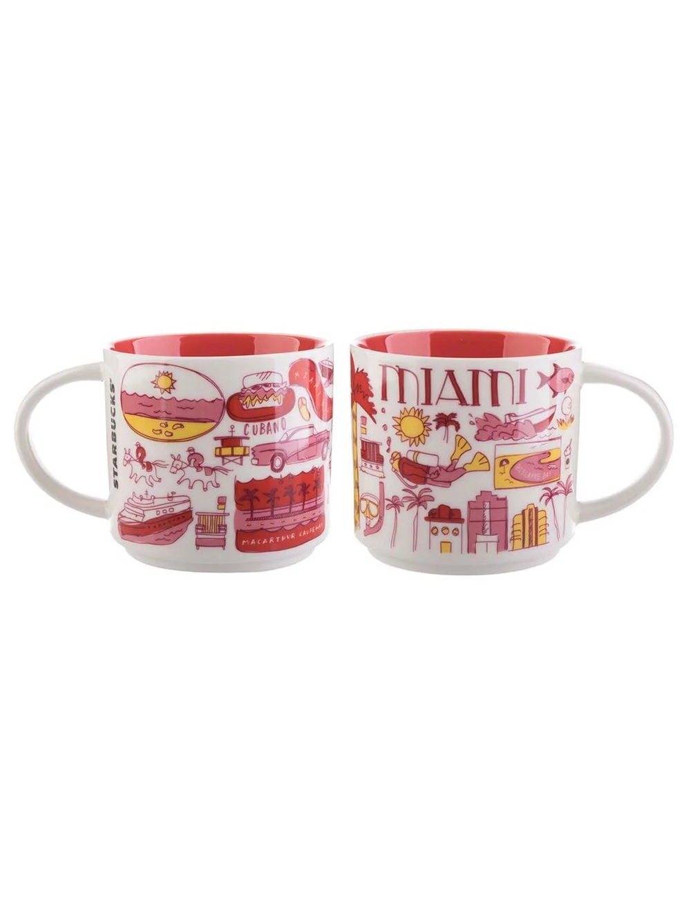 Starbucks BEEN THERE SERIES Miami Collector Ceramic Mug
